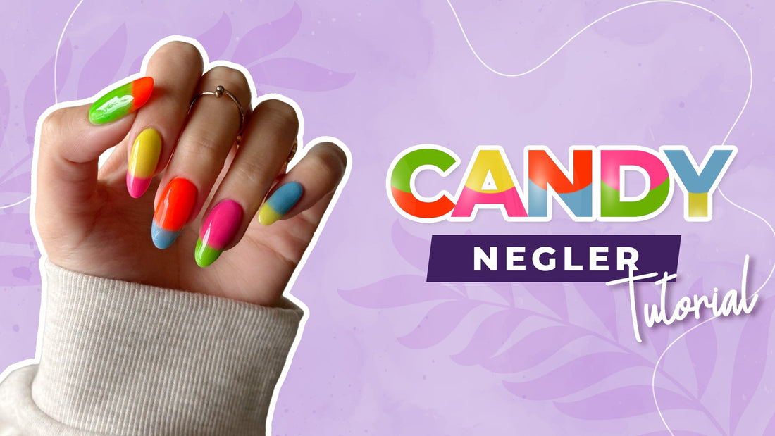 Fargerik fransk manikyr – candy-inspirert neglekunst steg for steg