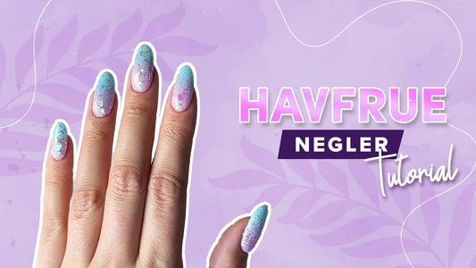 Mermaid ombré negler – magisk stil steg for steg